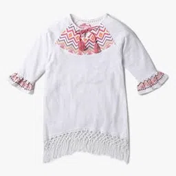 Girls Chevron Print Slim Fit Top-image-13