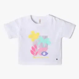 Girls Graphic Print Boxy Fit Round-Neck T-Shirt-image-31