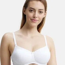 jockey FE86 Wirefree Padded Super Combed Cotton Elastane Full Coverage Multiway T-Shirt Bra with Adjustable Straps-picture-22