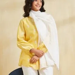 fabindia Women Embroidered Stole-picture-47