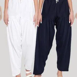 clora creation Pack of 2 Salwars with Drawstring Waist-picture-33