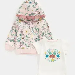 mothercare Floral Print Hoodie with Top-picture-46