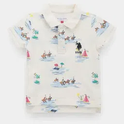 u.s. polo assn. Boys Regular Fit Cotton Polo T-Shirt image 1
