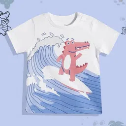 mothercare Graphic Print Regular Fit Round-Neck T-Shirt image 1