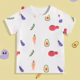 mothercare Boys Veggie Print Crew-Neck T-Shirt-picture-30