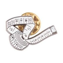 the tie hub Measuring Tape Design Lapel Pin-picture-2