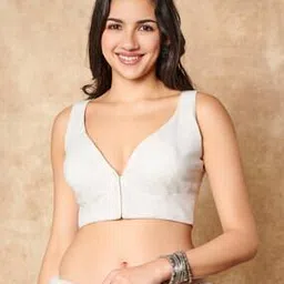 salwar studio Women Front-Open V-Neck Blouse-picture-30