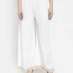 clora creation Embellished Palazzo with Elasticated Waistband-picture-43