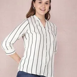 Women Striped Slim Fit Shirt-image-46