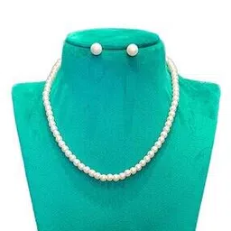 kashvi pearls and jewellers Pearl Necklace & Earrings Set-picture-20