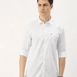peter england Men Slim Fit Shirt with Patch Pocket-picture-12