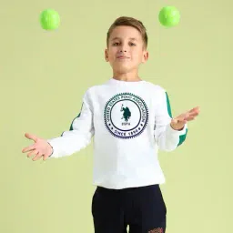 u.s. polo assn. Boys Logo Print Regular Fit Sweatshirt image 1