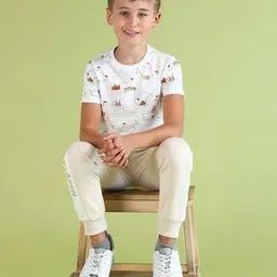 u.s. polo assn. Boys All-Over Logo Print Regular Fit Crew-Neck T-Shirt-picture-37