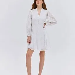 cover story Women Embroidered Mini Skater Dress-picture-30