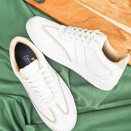 Men Round-Toe Lace-Up Sneakers-image-1