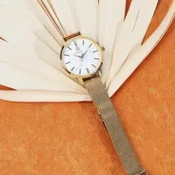 uniquest White Dial Analogue Fashion Watch with Mesh Strap for Women-picture-43