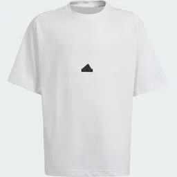 Logo Print ZNE Loose Fit Crew-Neck T-Shirt-image-1