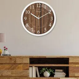 random Striped Round-Shape Plastic Wall Clock-picture-45