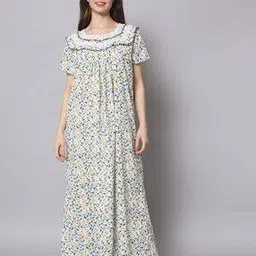 sephani Floral Print Round-Neck Nightie-picture-41