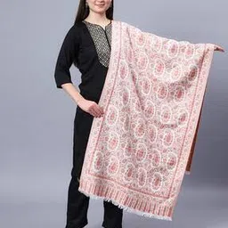 aditi wasan Floral Print Stole with Fringed Border-picture-29