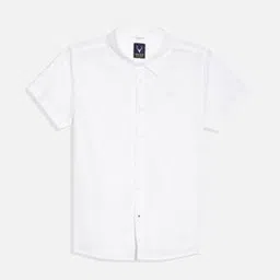 allen solly Boys Logo Embroidered Regular Fit Shirt-picture-29