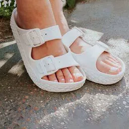doubleu Round-Toe Slides with Buckle Closure-picture-48