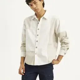 levis  Men Spread Collar Patch-work Relaxed Fit Shirt-picture-15