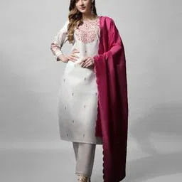 prem kumar Women Embroidered Straight Kurta Set-picture-34