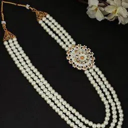 jiyanshi fashion Gold-Plated Multi-Layered Necklace with Brooch-picture-16