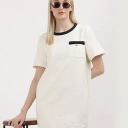 tommy hilfiger A-Line Round Neck Knee Length Dress-picture-13