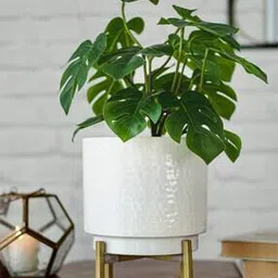 behoma Hammered Indoor Planter with Stand-picture-25