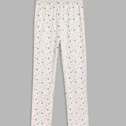 blue giraffe Girls Printed Leggings with Elasticated Waistband-picture-39