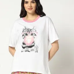yousta Women Printed Round-Neck T-Shirt-picture-38