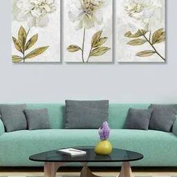 999store Set of 3 Floral Print Wall Art Paintings-picture-41
