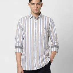 van heusen Men Stripes Slim Fit Shirt-picture-12