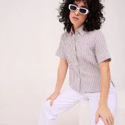 leia Women Striped Regular Fit Shirt-picture-28