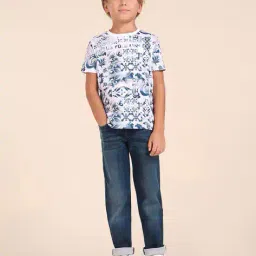 u.s. polo assn.  Boys Cotton Others Crew- Neck T-shirt image 1