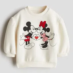 h&m Girls Regular Fit Round Neck Cartoon Sweatshirt-picture-31