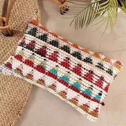 handicraft-palace Hand Braided Cotton Rectangle Dari Pillow Covers-picture-38