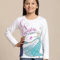 kidsville Frozen Print Round-Neck T-Shirt-picture-48