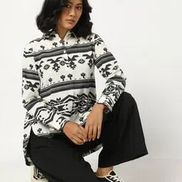 yousta Women Geometric Print Straight Tunic-picture-32