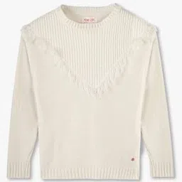 Girls Regular Fit Round-Neck Sweater-image-80