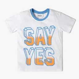 yousta Boys Typographic Print Relaxed Fit Crew-Neck T-Shirt-picture-10