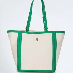 tommy hilfiger Women Colourblock Tote Bag with Double Handles-picture-11