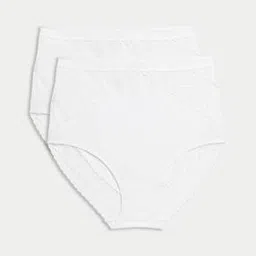 marks & spencer Pack of 2 Cotton Rich Light Control Full Briefs-picture-33