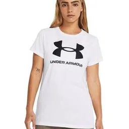 under armour Women Sportstyle Brand Print Loose Fit Round-Neck T-Shirt-picture-50