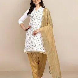 ethnic junction Embroidered Unstitched Dress Material-picture-53