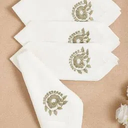 design gaatha home living Set of 4 Embroidered Table Napkins-picture-15