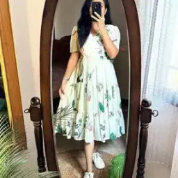 svaraa Women Floral Print Fit & Flare Dress-picture-14