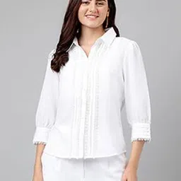 latin quarters Women Regular Fit Spread Collar Shirt-picture-29